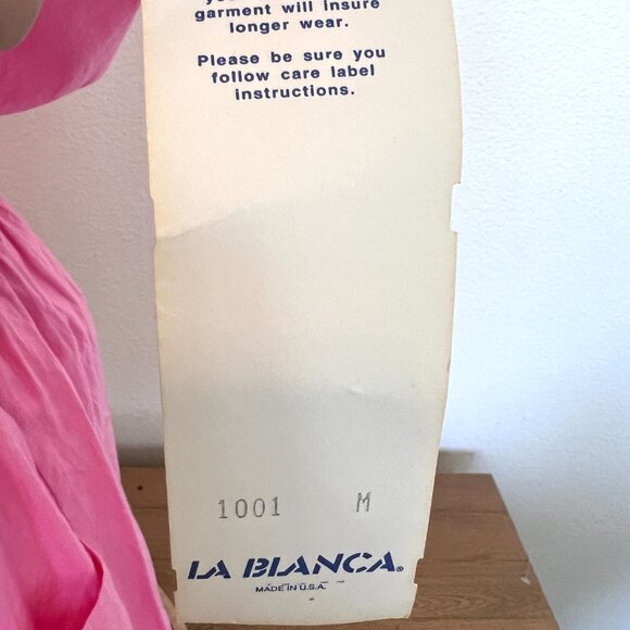 80's NWT LA BLANCA - Pink Romper - Size Medium - Picture 9 of 13